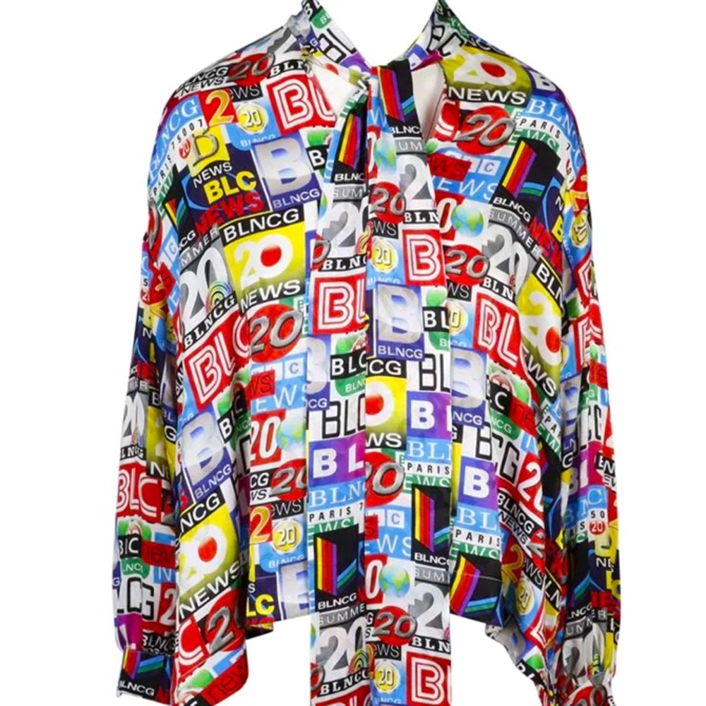 Balenciaga Multicolor Blouse Sz 36